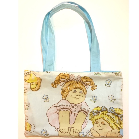 Cabbage Patch Tote Purse Over the shoulder Upcycled Vintage Sheet